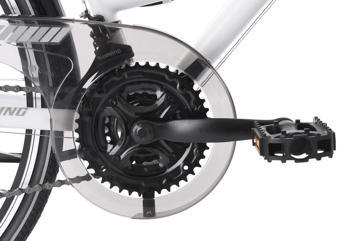 Trekkingrad Damen 28 Zoll 21 Gänge, Weiß - Weiß, Basics, Metall (180/70/80cm) - Da Capo