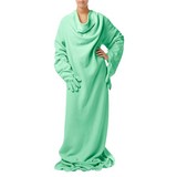 Ärmeldecke Doojo - Mintgrün, MODERN, Textil (150/200cm)