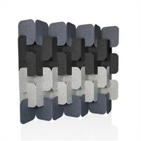 Trennwand Flexmiut Grau/Hell-/ Dunkelgrau B: 174cm - Dunkelgrau/Hellgrau, MODERN, Textil (174/164/25cm) - MID.YOU