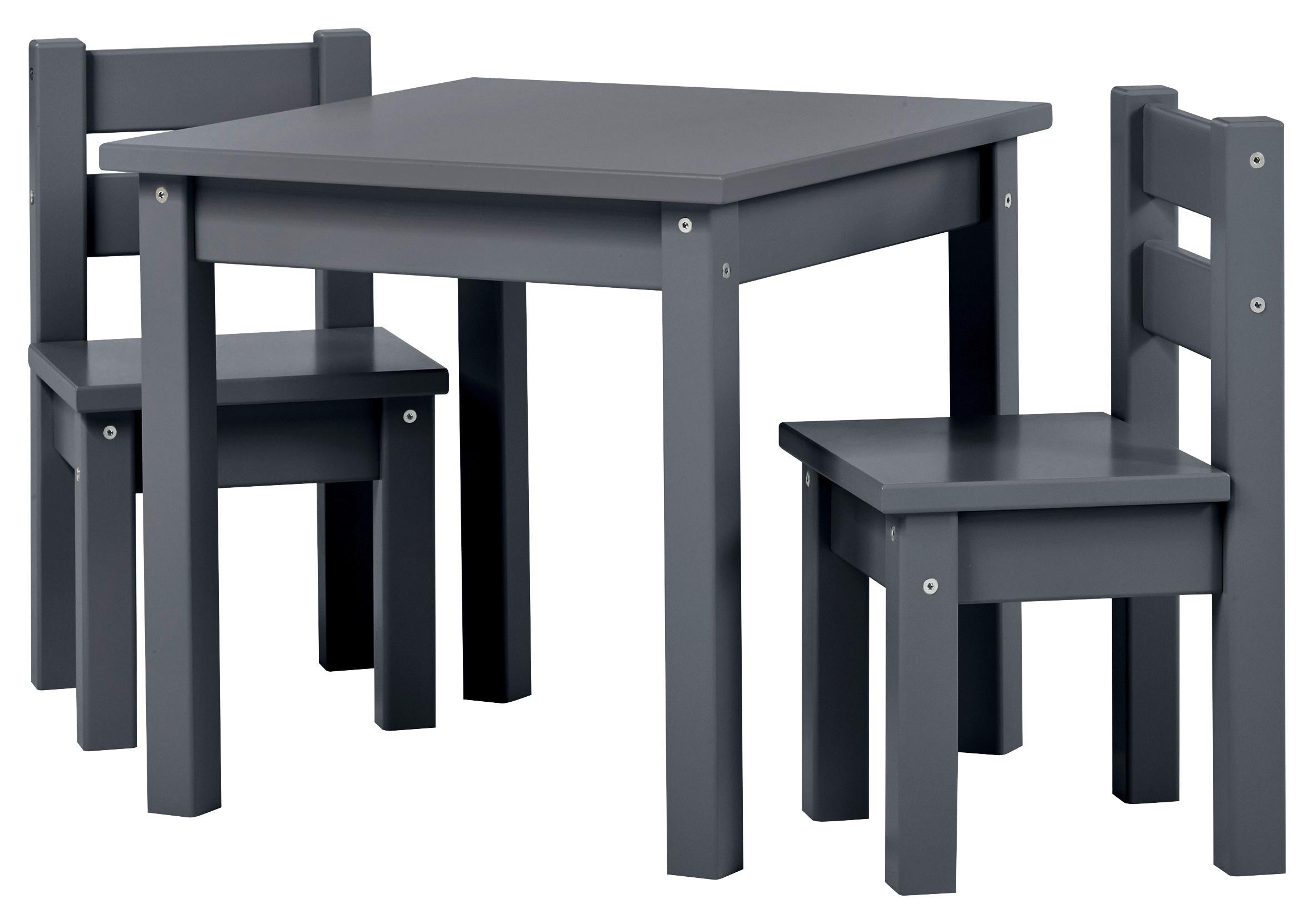 Kindersitzgruppe Bunde Mads Dunkelgrau - Dunkelgrau, MODERN, Holz - MID.YOU