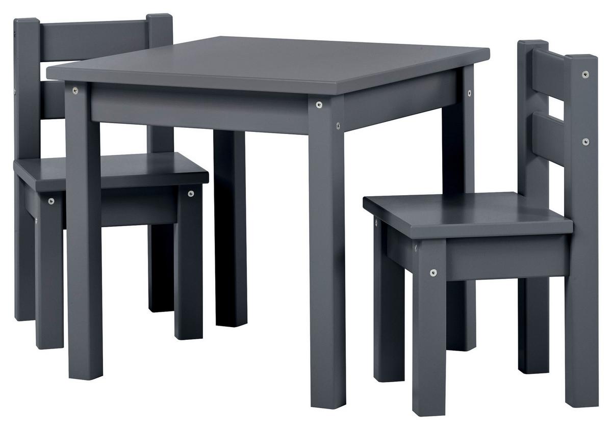 Kindersitzgruppe Bunde Mads Dunkelgrau - Dunkelgrau, MODERN, Holz - MID.YOU