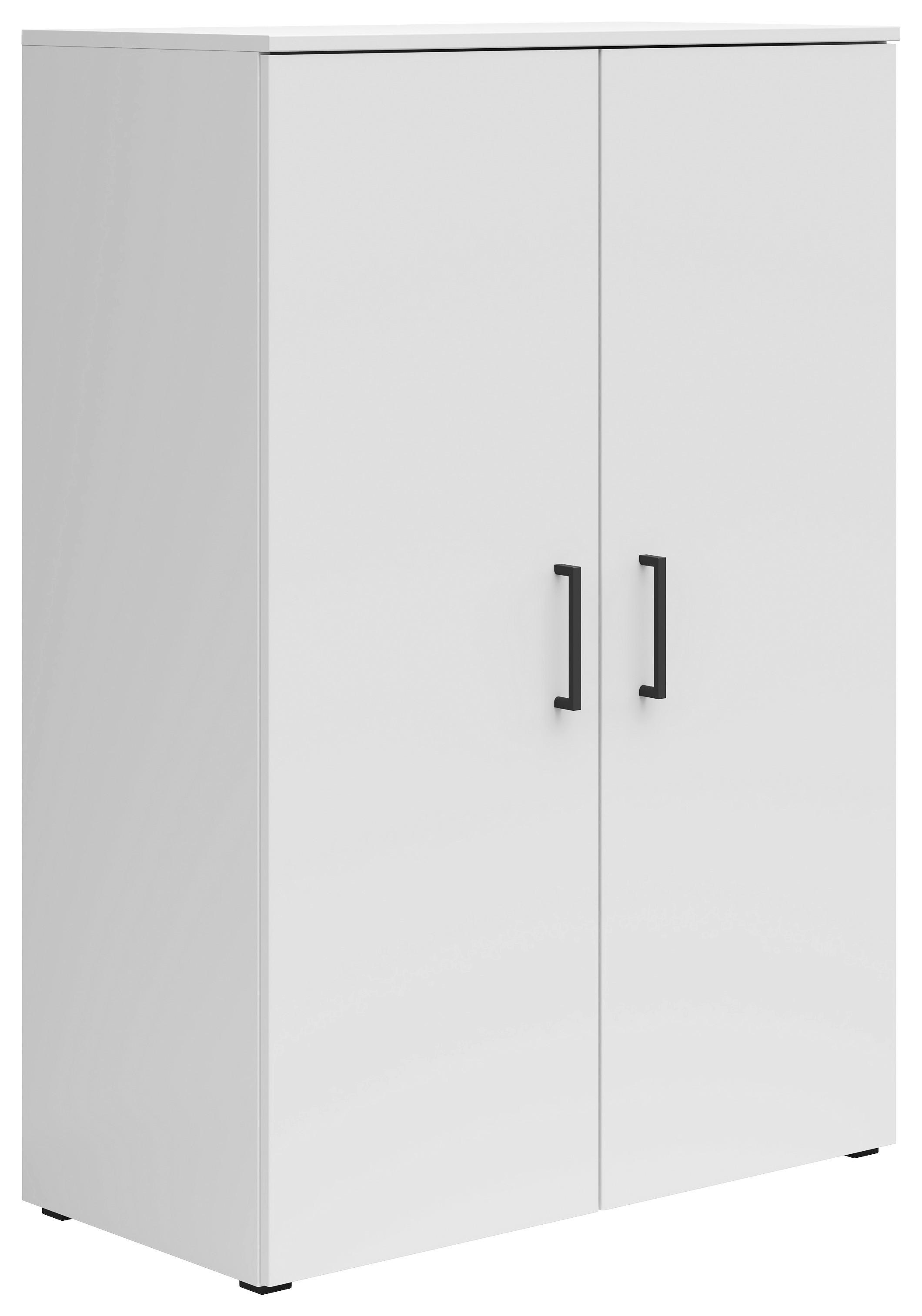 Komoda MULTISTAURAUM - čierna/biela, Modern, kompozitné drevo/plast (80/115/40cm)