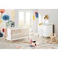 Babyzimmer 090032b Lumi - Eichefarben/Weiß, Design, Holzwerkstoff - Pinolino