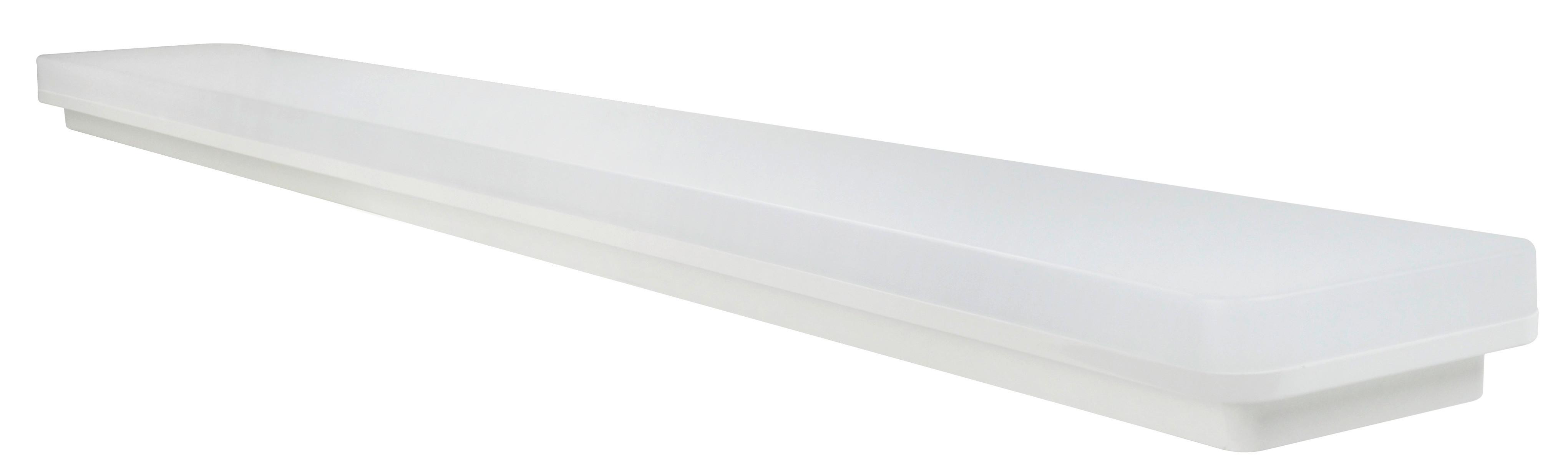 Bad-deckenleuchte Ip54 Weiß - Weiß, Basics, Kunststoff (120/14/5,2cm)