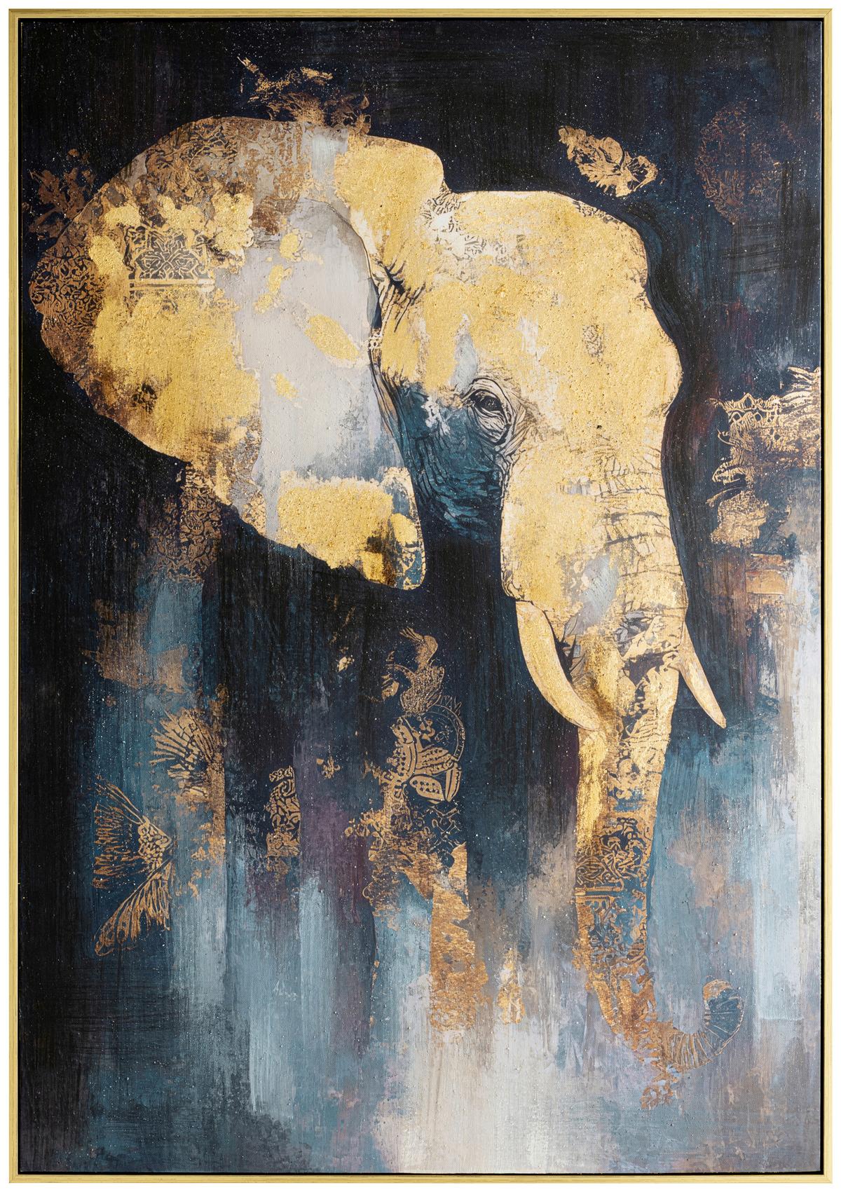 Leinwandbild Markus BxHxT: 70x100x4 cm - Blau/Pink, KONVENTIONELL, Holz/Kunststoff (70/100/4cm) - Luca Bessoni