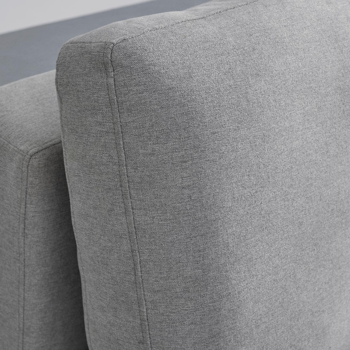 Rozkladacia pohovka CLAUDIO - čierna/svetlosivá, Modern, drevo/textil (200/85/93cm) - Livetastic