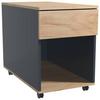 Rollcontainer Anthrazit/ Eiche Dekor Dalrosa 39x55x70cm - Honigeiche/Anthrazit, MODERN, Holzwerkstoff/Kunststoff (39/55/70cm) - MID.YOU