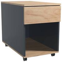 Rollcontainer Anthrazit/ Eiche Dekor Dalrosa 39x55x70cm - Honigeiche/Anthrazit, MODERN, Holzwerkstoff/Kunststoff (39/55/70cm) - MID.YOU