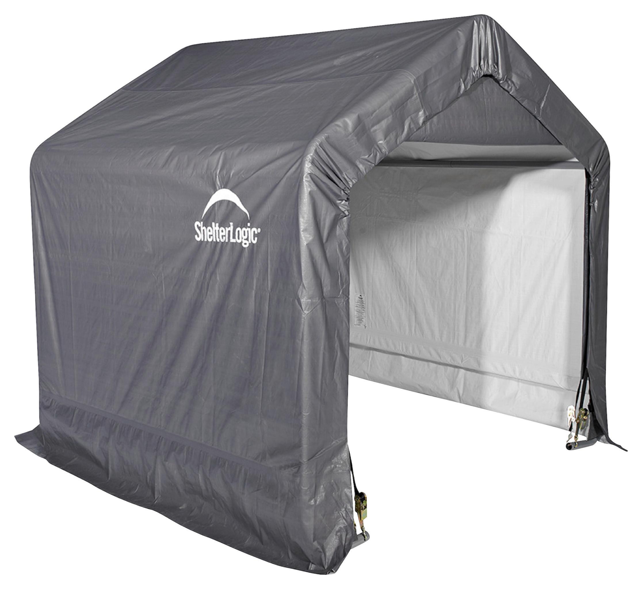 Zeltgarage Shed-In-A-Box 3,24m² - Grau, Basics, Kunststoff (180/180/180cm)