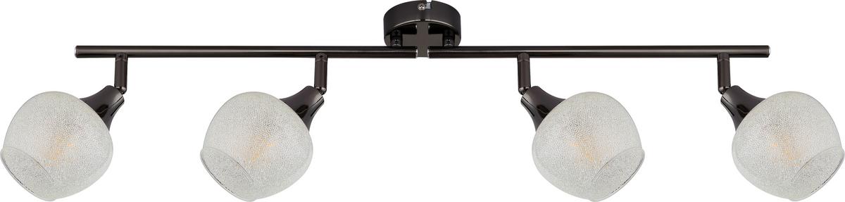 Spotlámpa Sima - fekete, Modern, Üveg/fém (70/10/21cm) - James Wood
