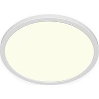 Led-deckenleuchte Maurice Ø 40 Cm Dimmbar+timerfunktion - Weiß, MODERN, Kunststoff (40/2,5cm) - Luca Bessoni