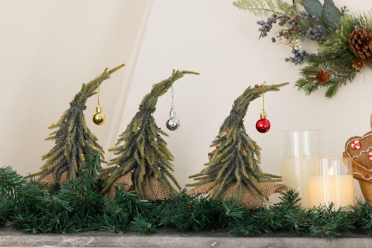 Karácsonyfa Luca - fekete/zöld, Konventionell, műanyag/textil (10/8/22cm) - Luca Bessoni