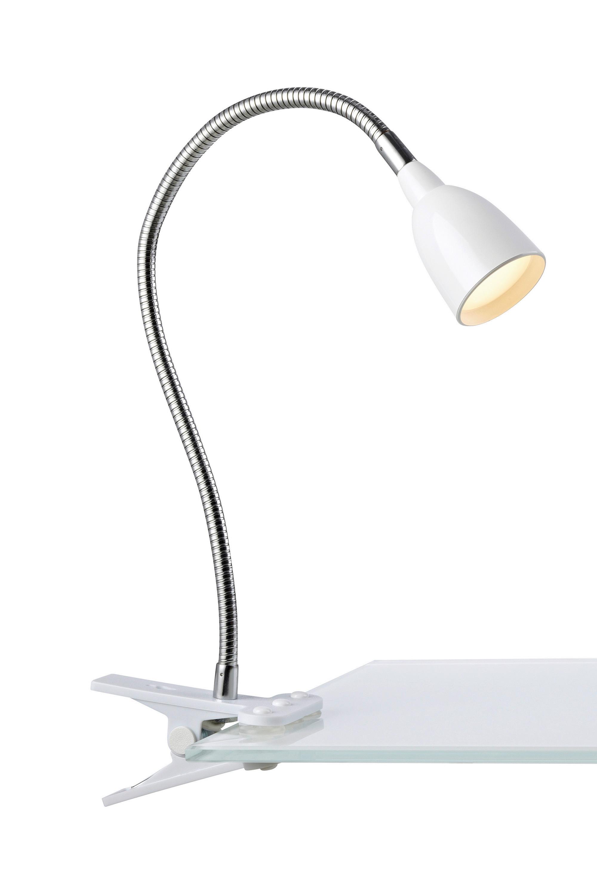 Tischleuchte Tulip Clip - Weiß, Basics, Metall (11,5/12/10,5cm) - Markslöjd