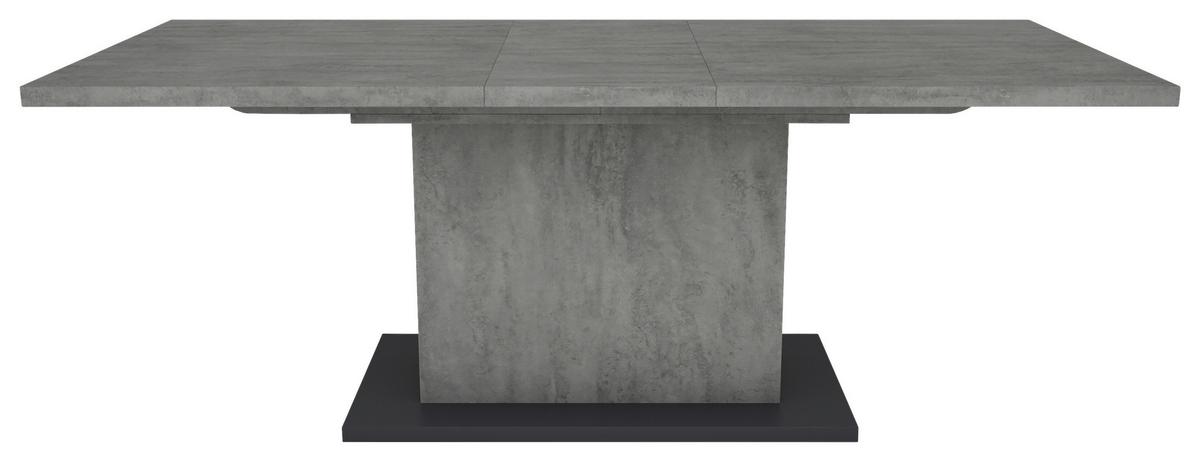 Esstisch Ausziehbar Athen 160-200x90 Cm Grau - Anthrazit/Grau, MODERN, Holzwerkstoff (160/90/75cm) - MID.YOU