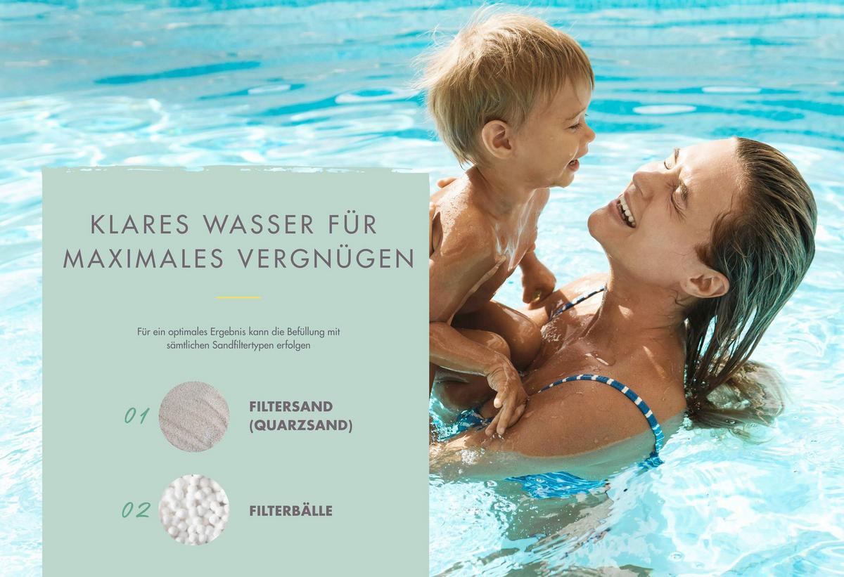 Pool-Set Minipool Percy 40160 Minipool Percy - Blau/Naturfarben, Basics, Holz (220/78/223cm)
