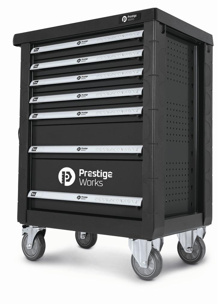 WERKSTATTWAGEN PWTOC10 - Schwarz, Basics, Metall (77/46/97cm)