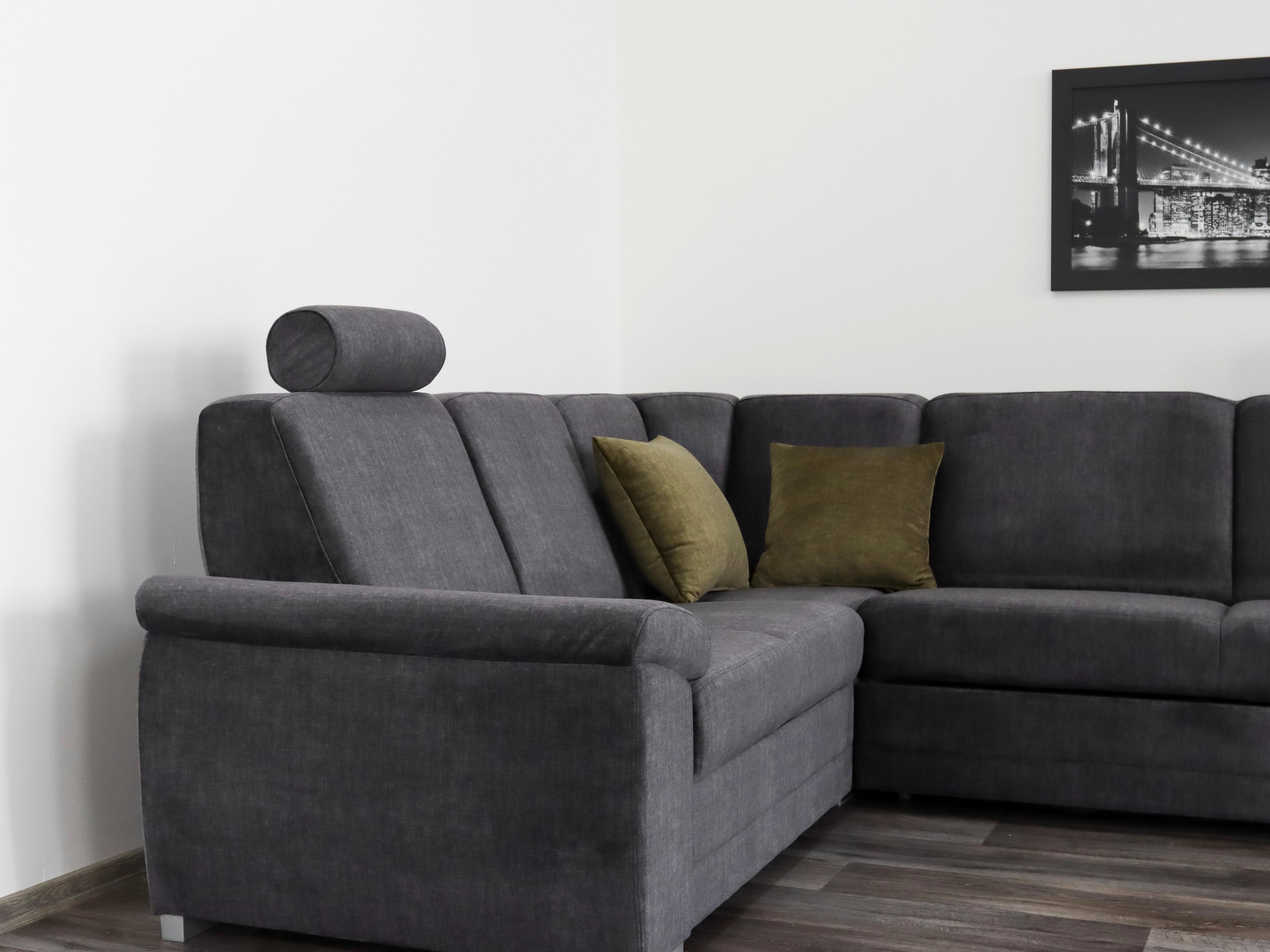 Sedací Souprava Sava, Sivá/antracitová - šedá/barvy stříbra, Konvenční, dřevo/textil (212/262cm)