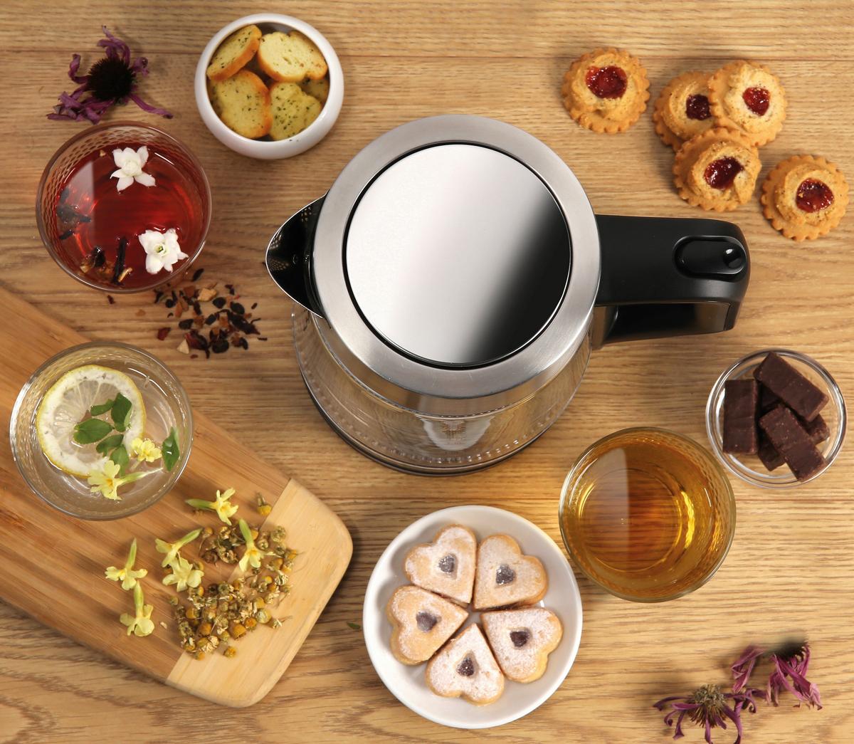 Wasserkocher K17ged - Silberfarben, Basics, Glas (23/27,6/21,4cm) - Gorenje