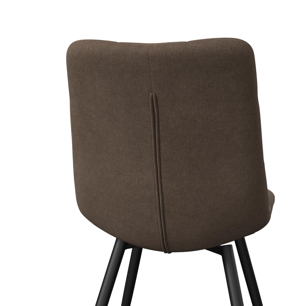 Židle Suri SURI - černá/světle šedá, Moderní, kov/dřevo (46/87/61cm) - Bessagi Home