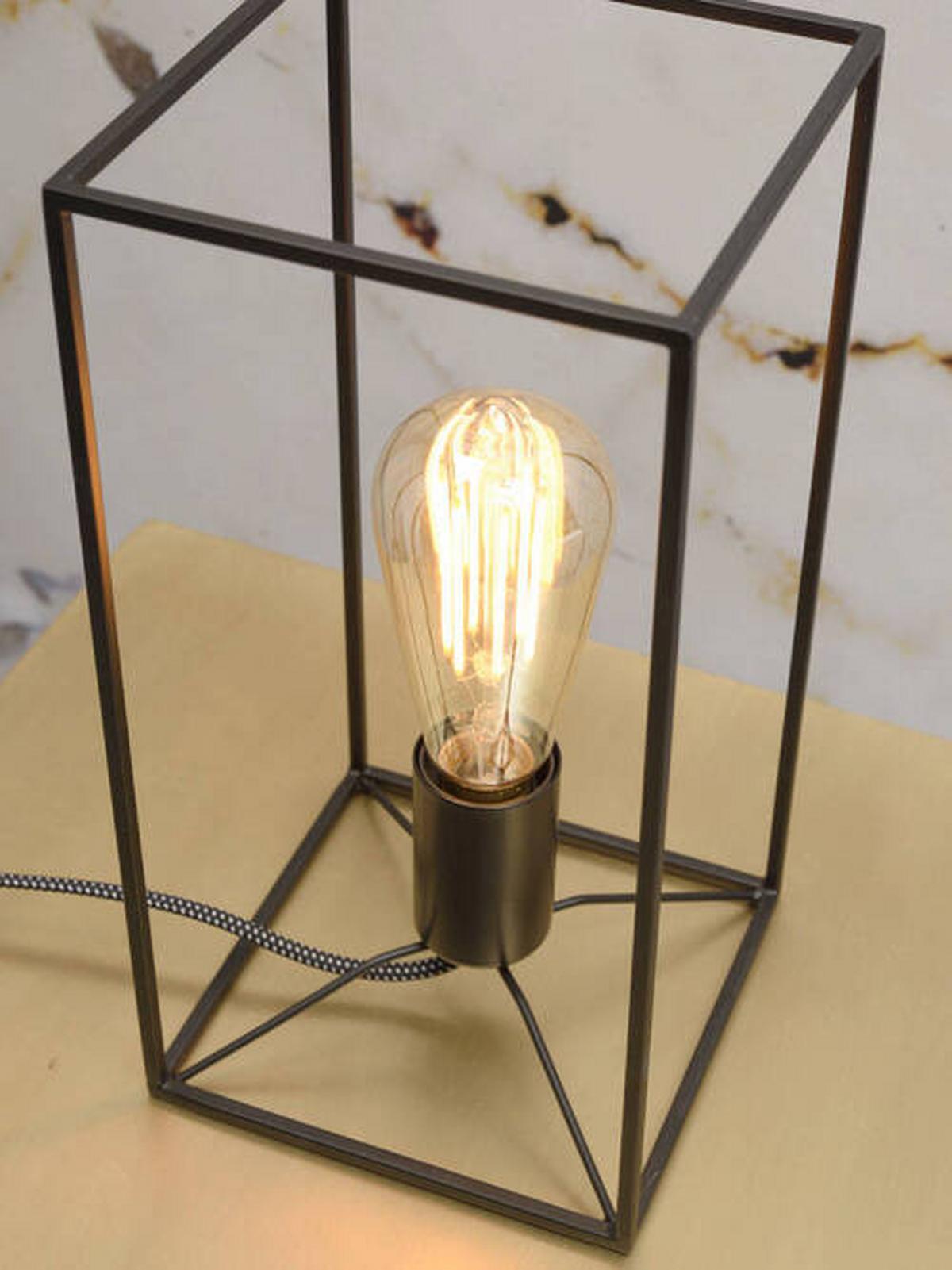 Tischlampe Antwerp Schwarz Mit Schalter - Schwarz, Basics, Metall (15/30/15cm) - It's about Romi