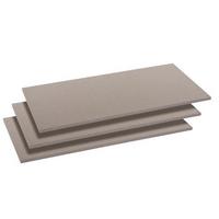 SADA VKLÁDACÍCH POLIC 3KS/BAL - šedá, Konvenční, kompozitní dřevo (88/1,6/45cm)