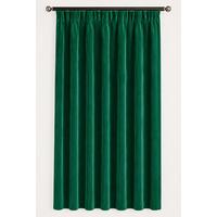 HOTOVÝ ZÁVES DEKO SAMT - smaragdovozelená, Basics, textil (140/245cm)