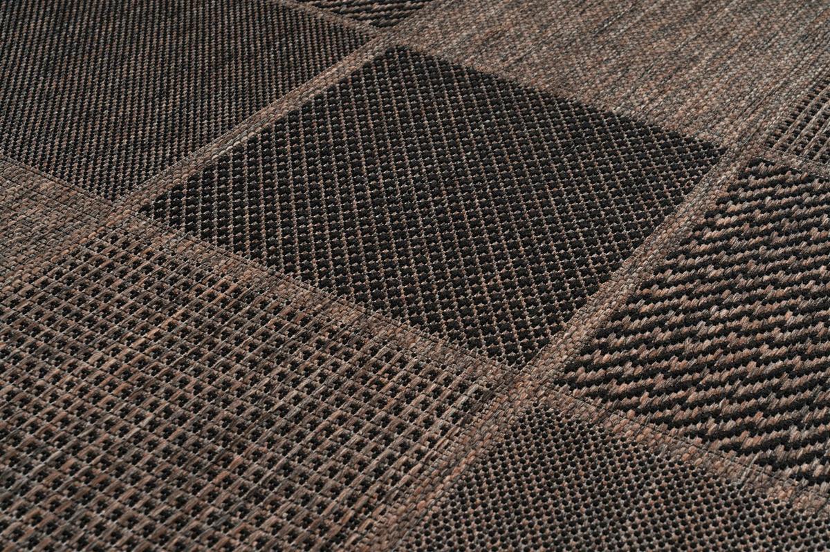 Flachwebteppich Splash 400 Braun/Grau, 80x150 cm - Braun/Grau, KONVENTIONELL, Textil (80/150cm)