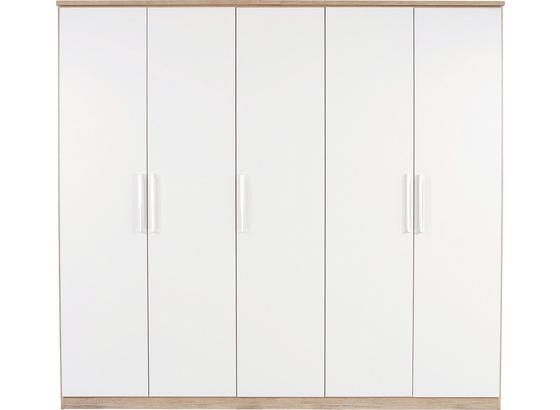 Kleiderschrank Wien 226cm - Eichefarben/Weiß, KONVENTIONELL, Holzwerkstoff (226/212/56cm) Kleiderschrank Wien 226cm - Eichefarben/Weiß, KONVENTIONELL, Holzwerkstoff (226/212/56cm)