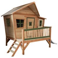 Spielhaus A030.108.90 - Hellgrün/Braun, KONVENTIONELL, Holz/Kunststoff (123/12,8/152cm) - Ambia Garden