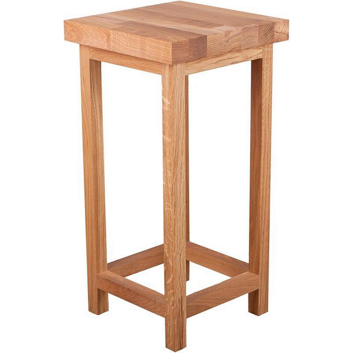 Gartenhocker Eichefarben Geölt - Eichefarben, Basics, Holz (30/60/30cm) - Gardenson