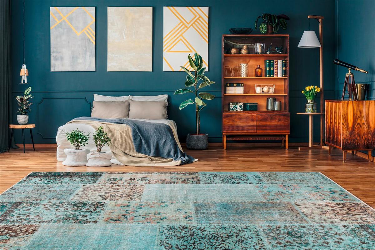 Flachwebteppich Toska 125 Grün, 120x170 cm - Grün, KONVENTIONELL, Textil (120/170cm) - Kayoom