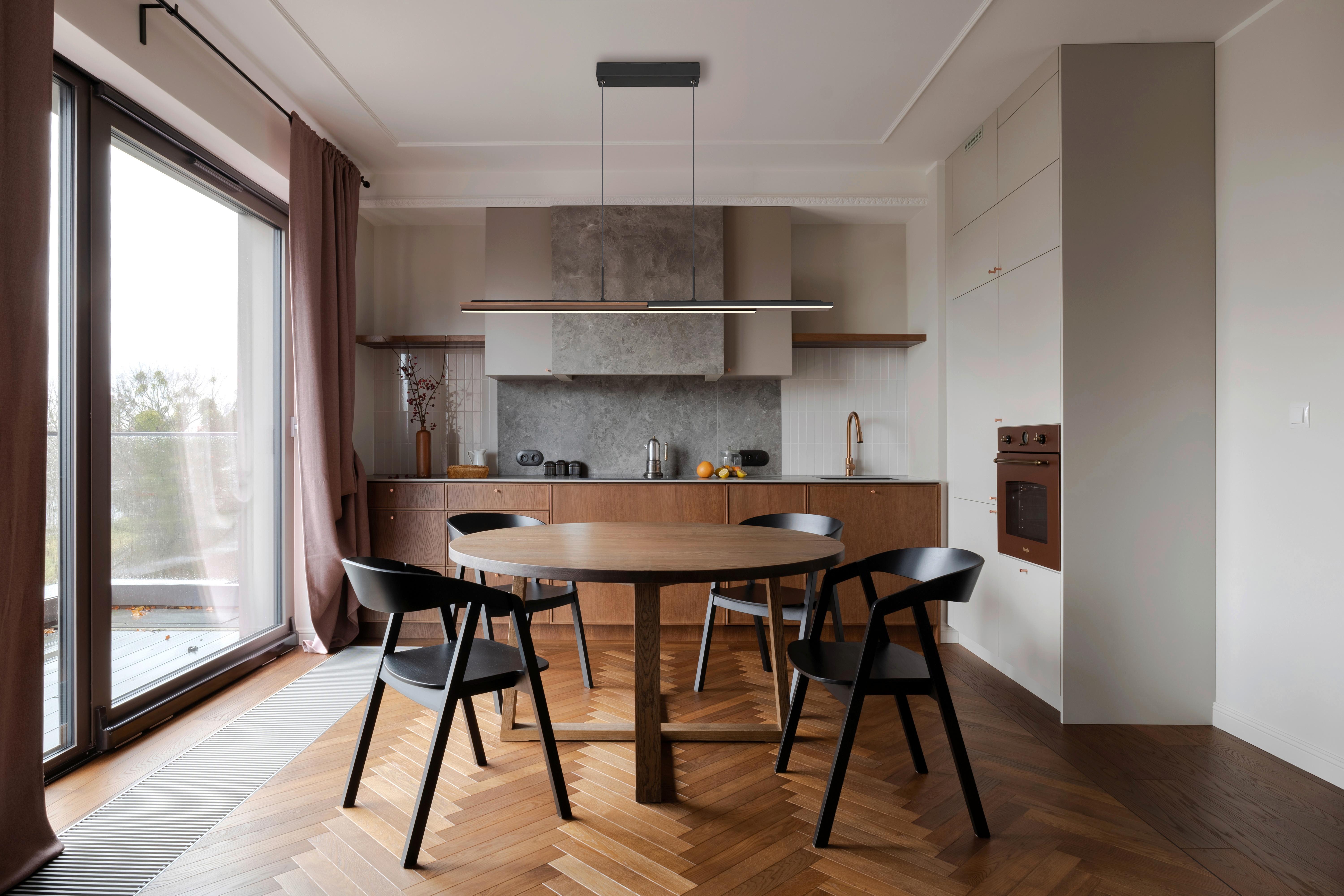 LED-Hängeleuchte 67182 Quito - Dunkelbraun/Schwarz, Design, Kunststoff/Metall (100,4/6/150cm) - Globo