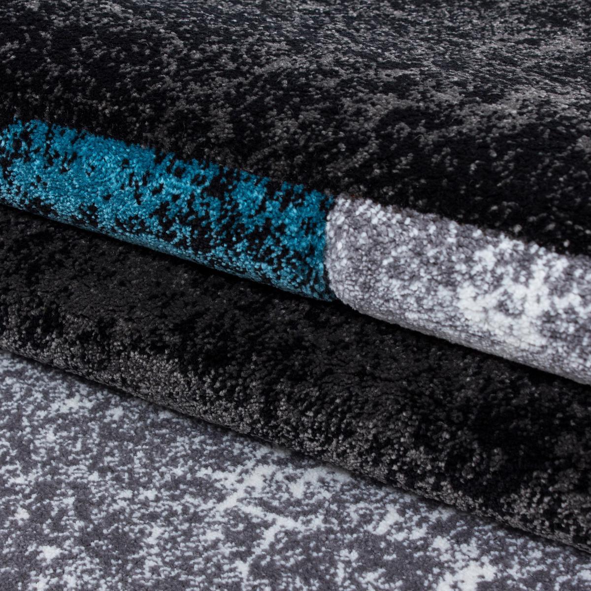 Teppich Läufer Türkis Hawaii 80x300 cm - Türkis, KONVENTIONELL, Textil (80/300cm)