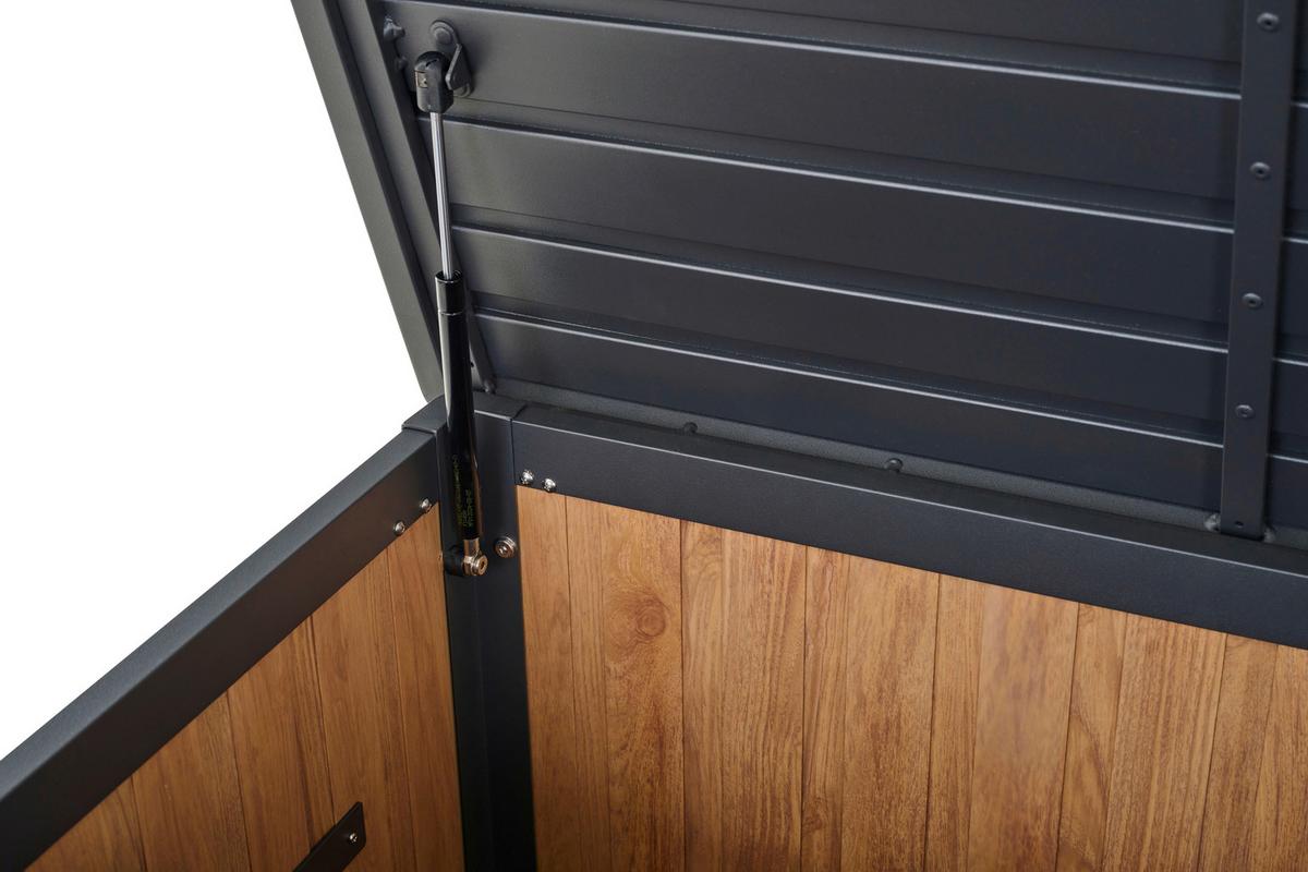 Kissenbox Sabano Kibox - Braun, MODERN, Metall (59/75/135cm) - Siena Garden