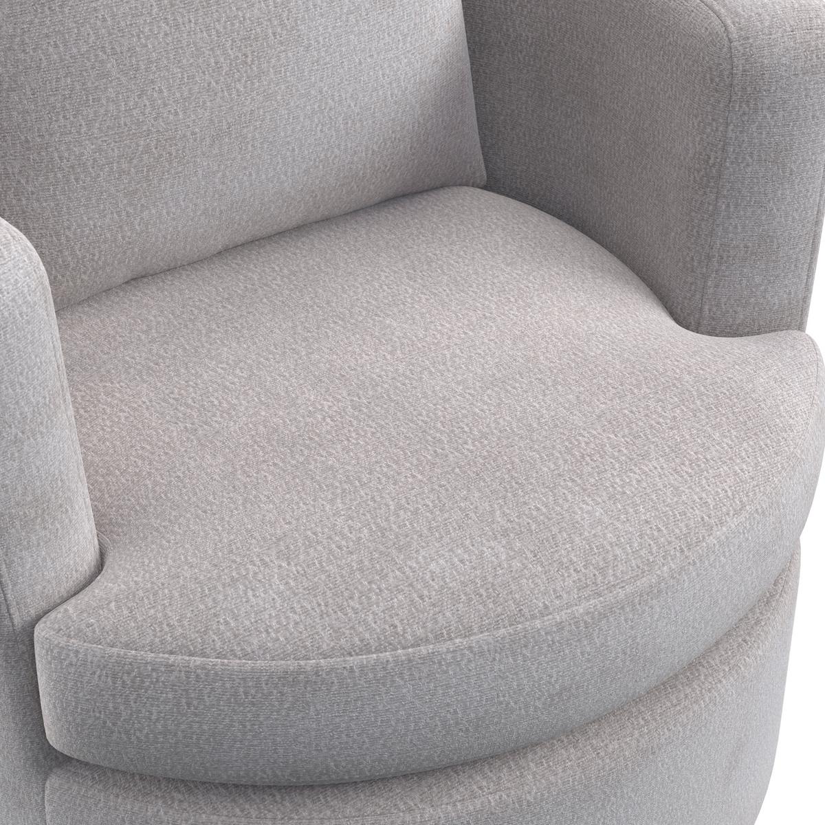 Relaxační křeslo MARIETA, šedobéžová žinylka, max.140 kg - černá/šedobéžová, Moderní, kov/dřevo (76/84/78cm) - Bessagi Home