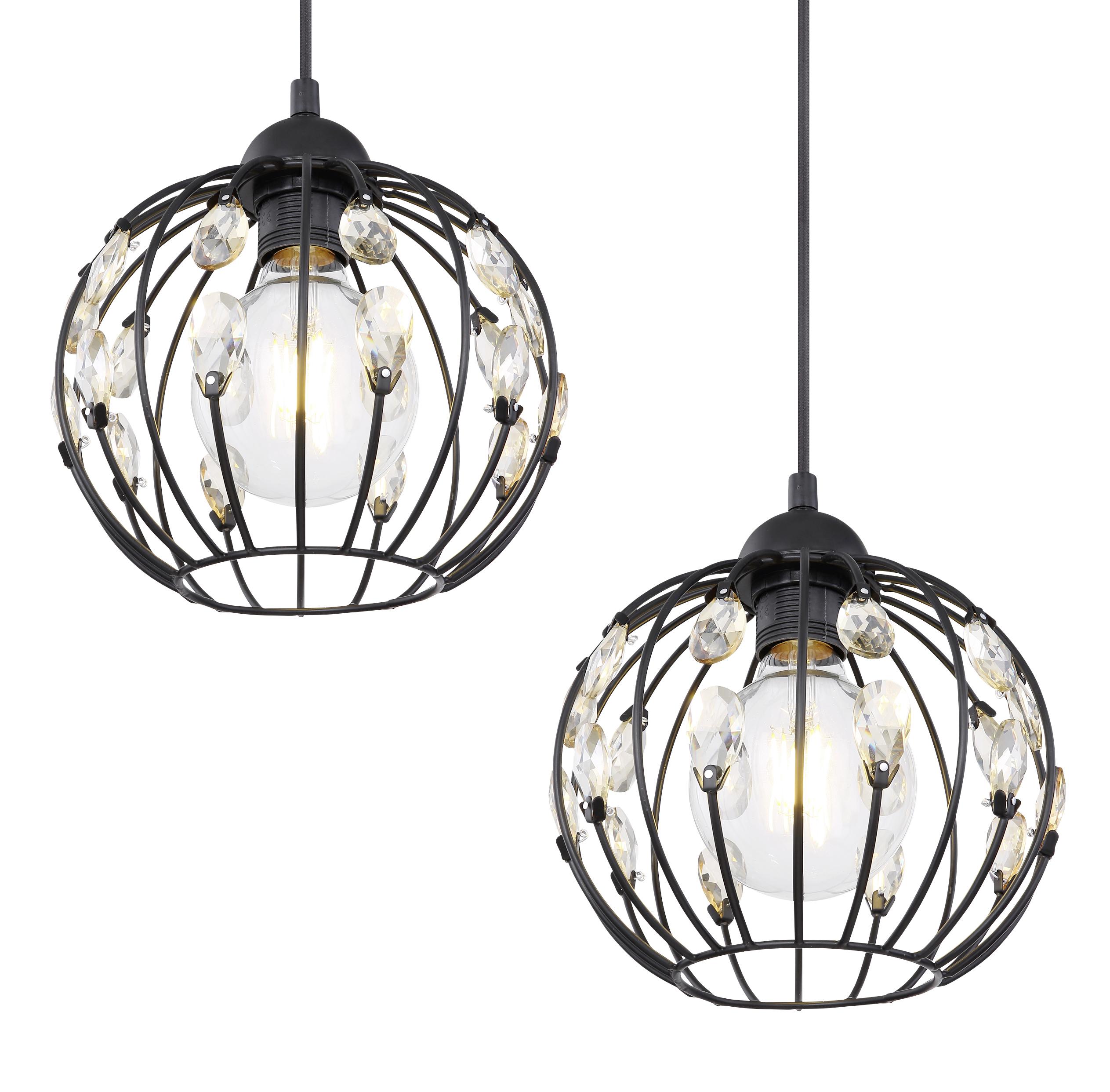 Hängeleuchte Kristall H: 120 cm 4-Flammig