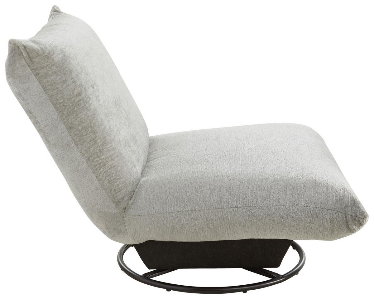 Relaxsessel Cremona Polyester Grau - Schwarz/Grau, Design, Textil (100/78/96cm) - Livetastic