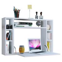 Závesný stolík na notebook Wandila š: 90 cm biely - biela, Konventionell, kompozitné drevo (90/20/60cm) - MID.YOU