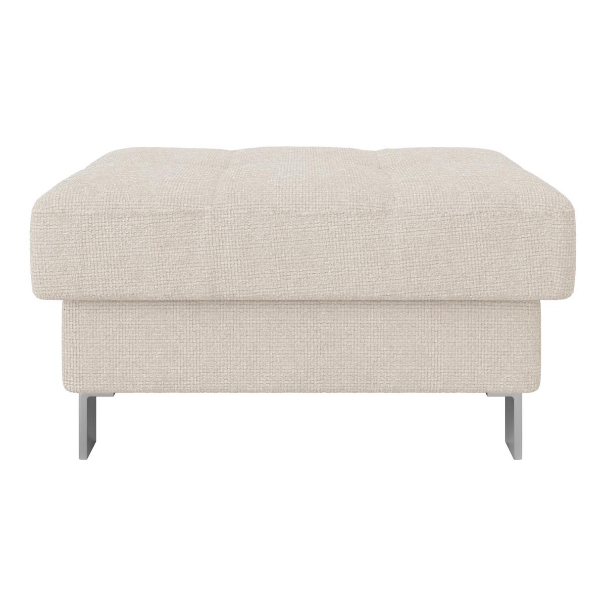 Hocker Savona - Perlmutt, MODERN, Textil (90/44/73cm) - Ondega