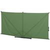 Sichtschutz Grün/Anthrazit Bh 280 X 150 cm - Anthrazit/Olivgrün, KONVENTIONELL, Textil/Metall (280/150cm) - Siena Garden