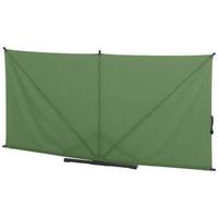 Sichtschutz Grün/Anthrazit Bh 280 X 150 cm - Anthrazit/Olivgrün, KONVENTIONELL, Textil/Metall (280/150cm) - Siena Garden