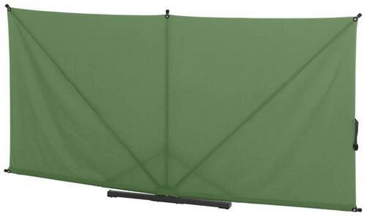 Sichtschutz Grün/Anthrazit Bh 280 X 150 cm - Anthrazit/Olivgrün, KONVENTIONELL, Textil/Metall (280/150cm) - Siena Garden