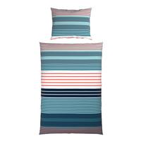 Bettwäsche Alma - Blau/Rot, MODERN, Textil - Luca Bessoni