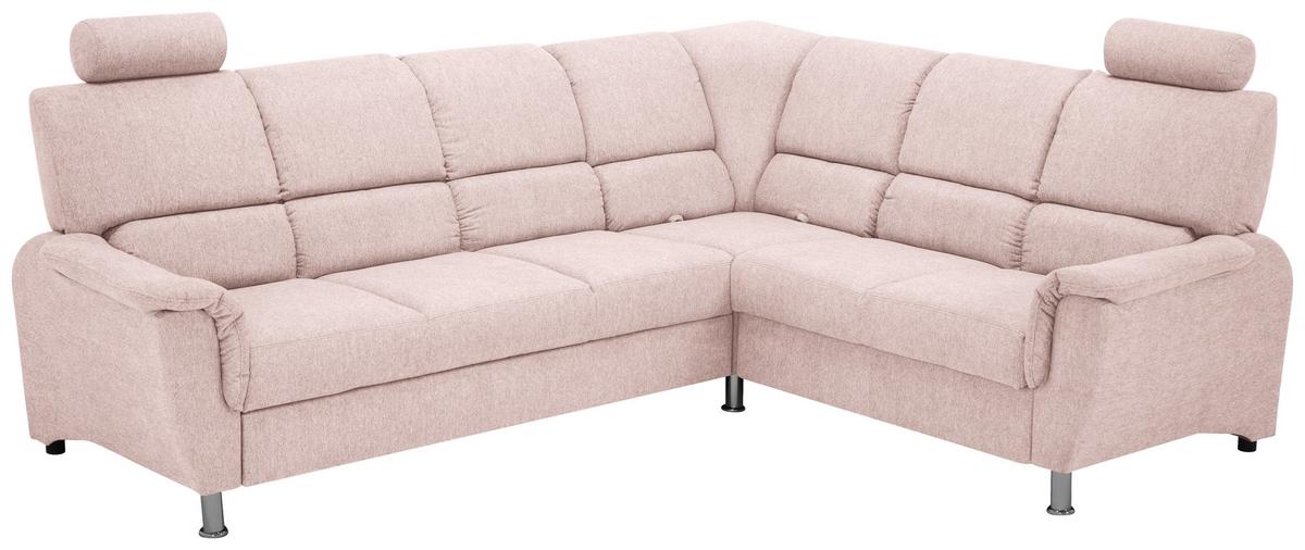Sedačka MARSYLIA, pravá, růžová - růžová, Design (270/219cm) - MID.YOU