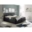 Boxspringbett im Lederlook 180x200cm Vermont 2, Anthrazit - Anthrazit/Schwarz, KONVENTIONELL, Holz/Holzwerkstoff (180/200cm) - Carryhome Boxspringbett im Lederlook 180x200cm Vermont 2, Anthrazit - Anthrazit/Schwarz, KONVENTIONELL, Holz/Holzwerkstoff (180/200cm) - Carryhome