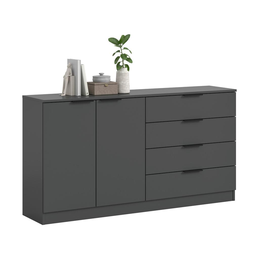 Kommode Kopenhagen Anthrazit, B: 148 cm