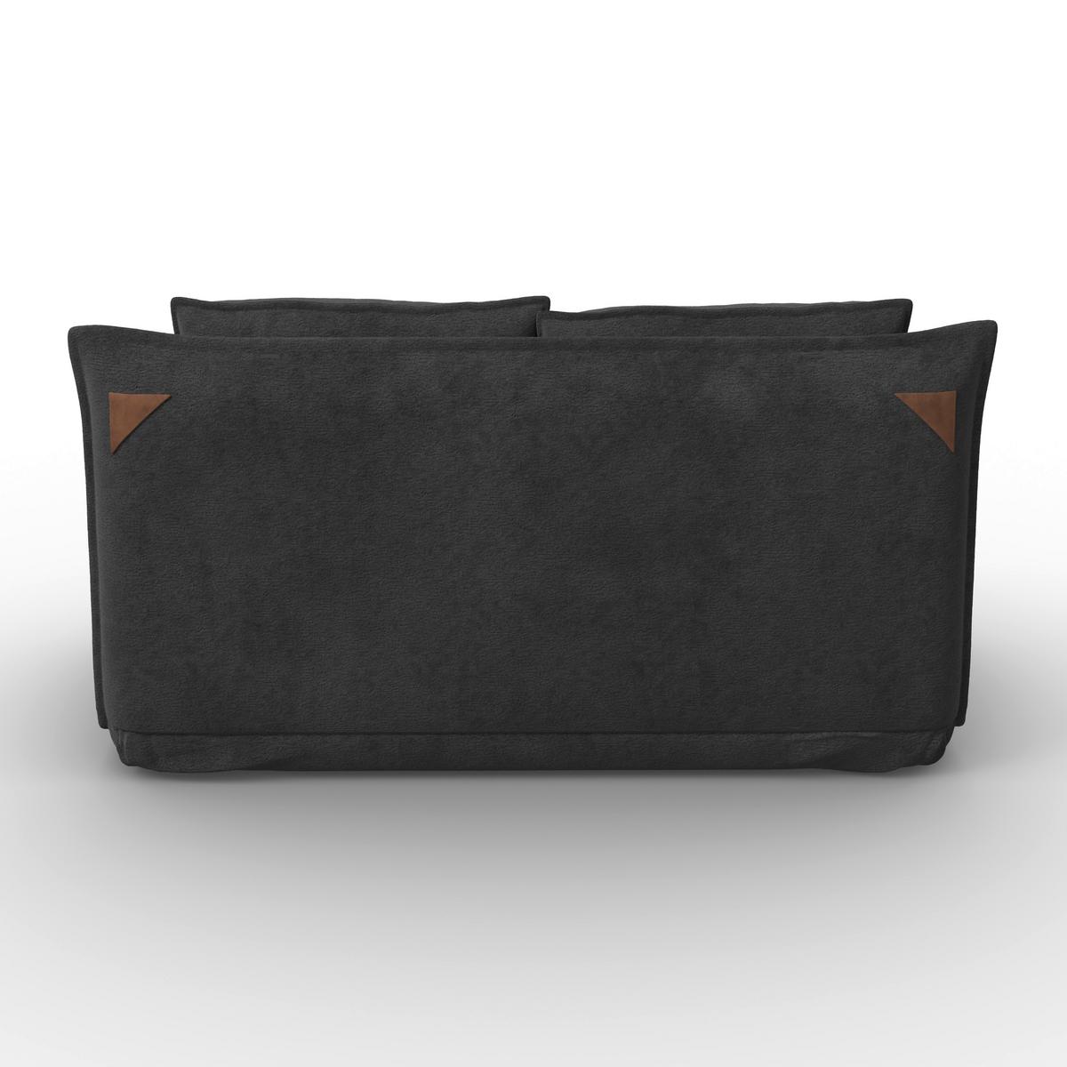 Rozkládací pohovka MACY, tmavě šedá, max. 240 kg - tmavě šedá, Moderní, kov/textil (141/68/87cm) - Bessagi Home