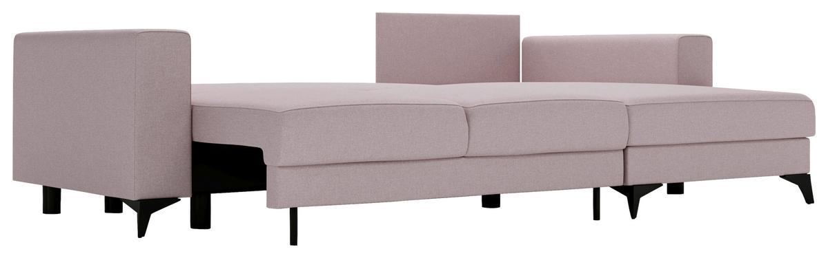 Harvey Rosa S: 244x156 cm - Schwarz/Rosa, Design, Textil (244/156cm) - Livetastic
