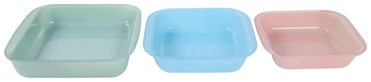 Auflaufformenset Astrid - Blau/Rosa, LIFESTYLE, Glas - Luca Bessoni