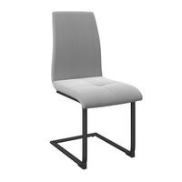 Schwingstuhl Tristan Webstoff hellgrau, B: 41cm - Hellgrau/Schwarz, MODERN, Holz/Textil (41/102/58cm) - James Wood